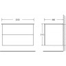 Тумба со столешницей и накладной раковиной BELBAGNO ETNA100RW-KEPBO-1346-SET
